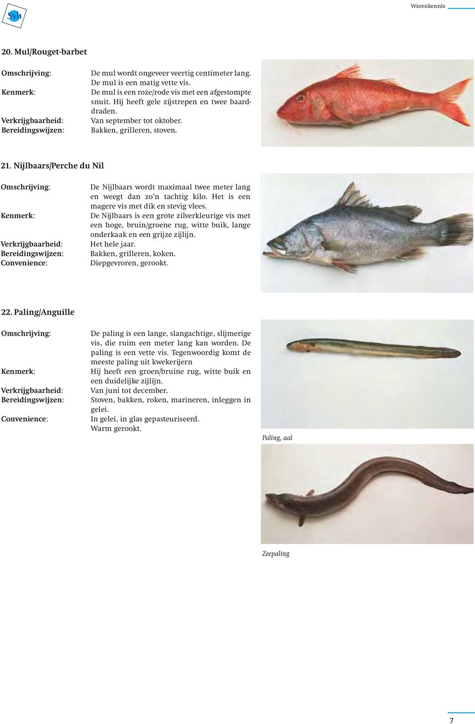 Nijlbaars/Perche du Nil De Nijlbaars wordt maximaal twee meter lang en weegt dan zo n tachtig kilo. Het is een magere vis met dik en stevig vlees.