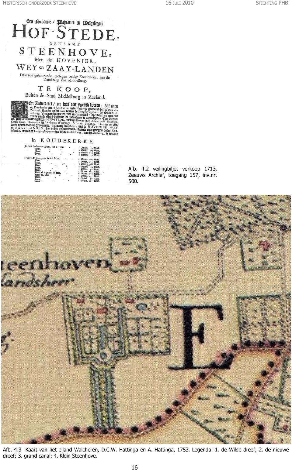 4.3 Kaart van het eiland Walcheren, D.C.W. Hattinga en A. Hattinga, 1753.