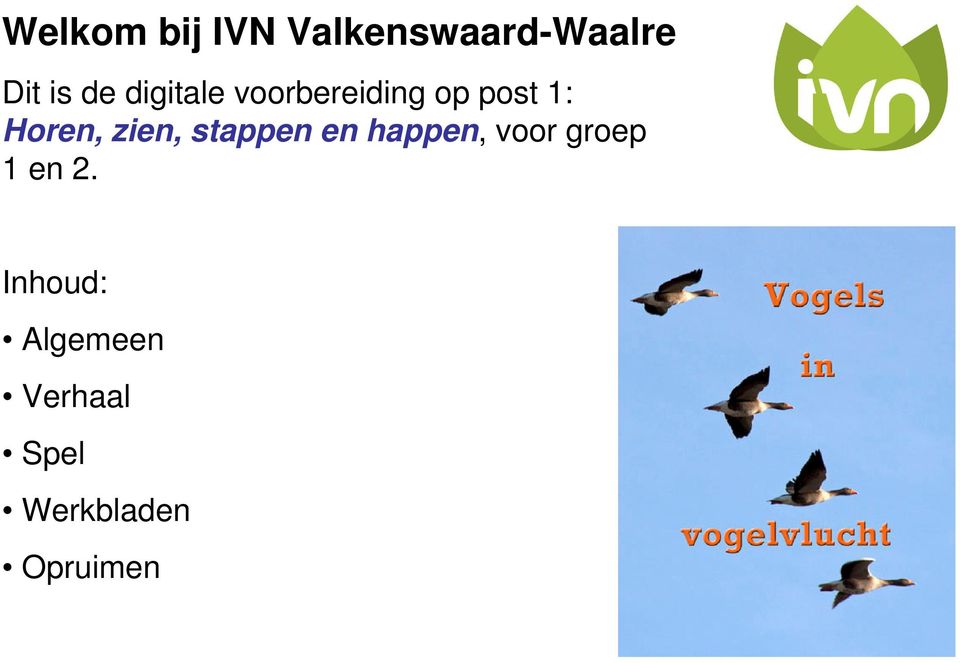 zien, stappen en happen, voor groep 1 en 2.