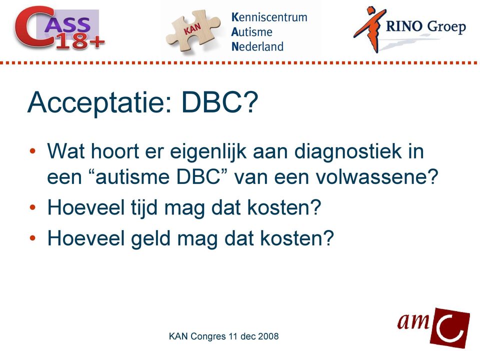 een autisme DBC van een volwassene?