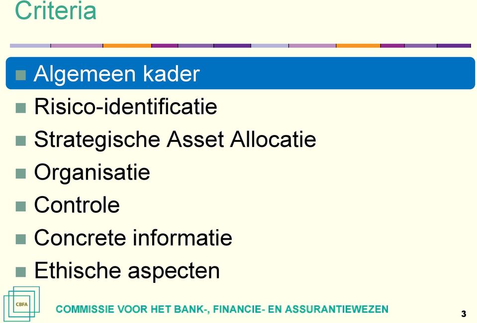 Asset Allocatie Organisatie