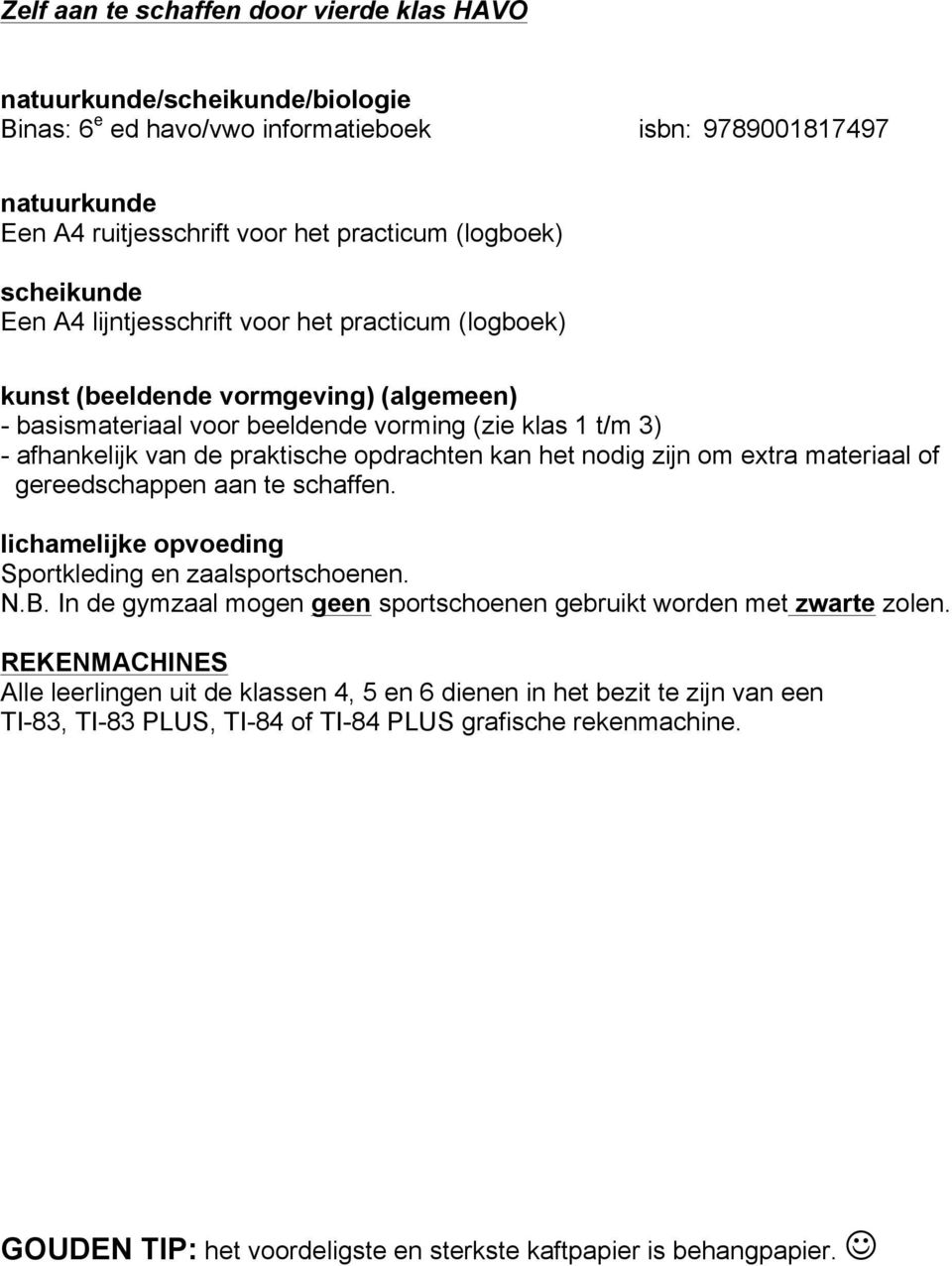 ruitjesschrift voor het practicum (logboek) scheikunde Een A4