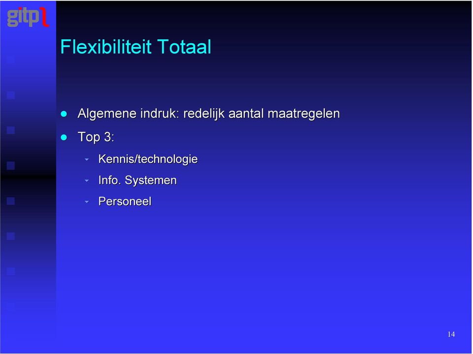 maatregelen Top 3: K K K