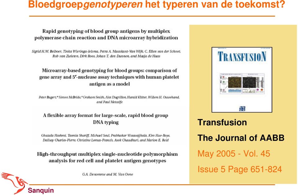 Transfusion The Journal of