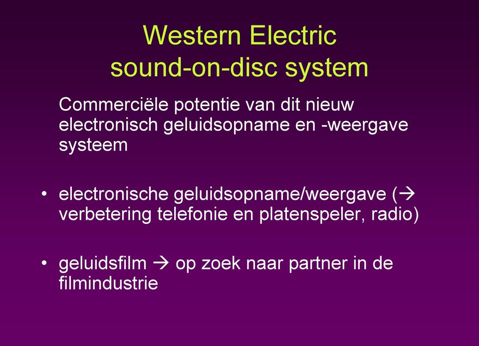 electronische geluidsopname/weergave ( verbetering telefonie en