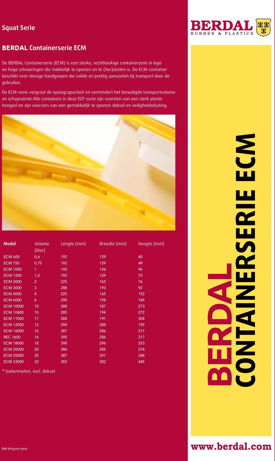 De ECM-serie vergroot de opslagcapaciteit en vermindert het benodigde transportvolume en schapruimte.