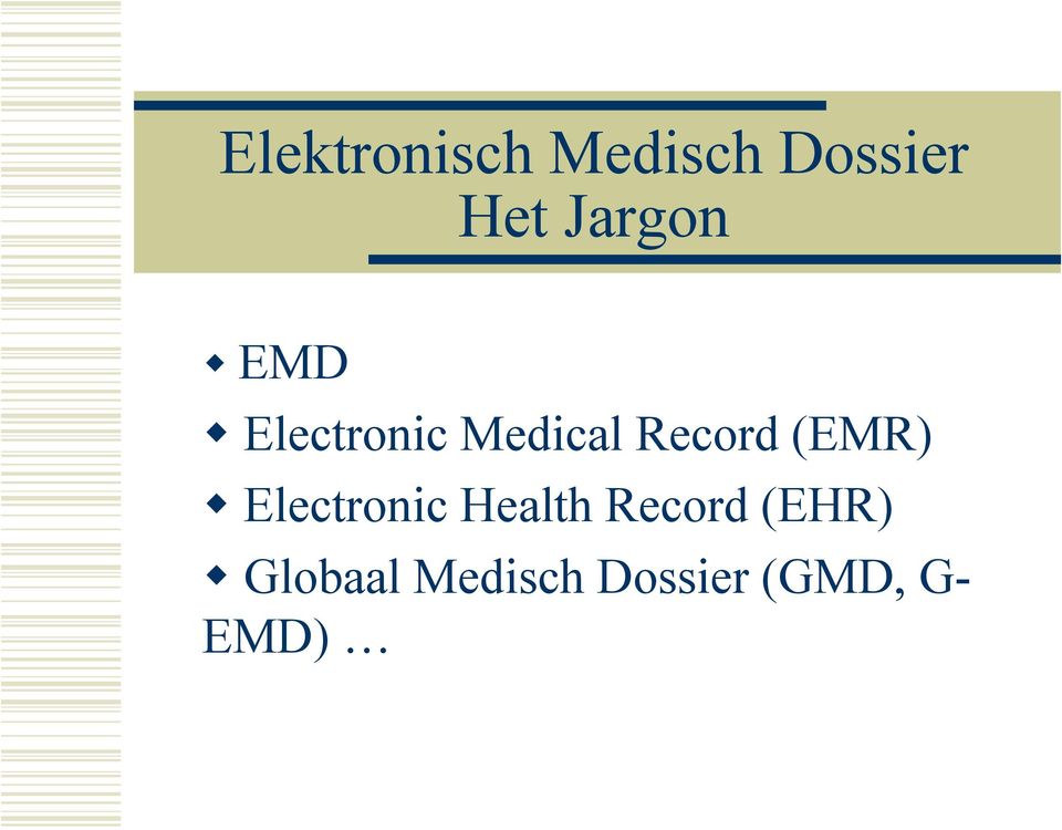 Record (EMR) Electronic Health