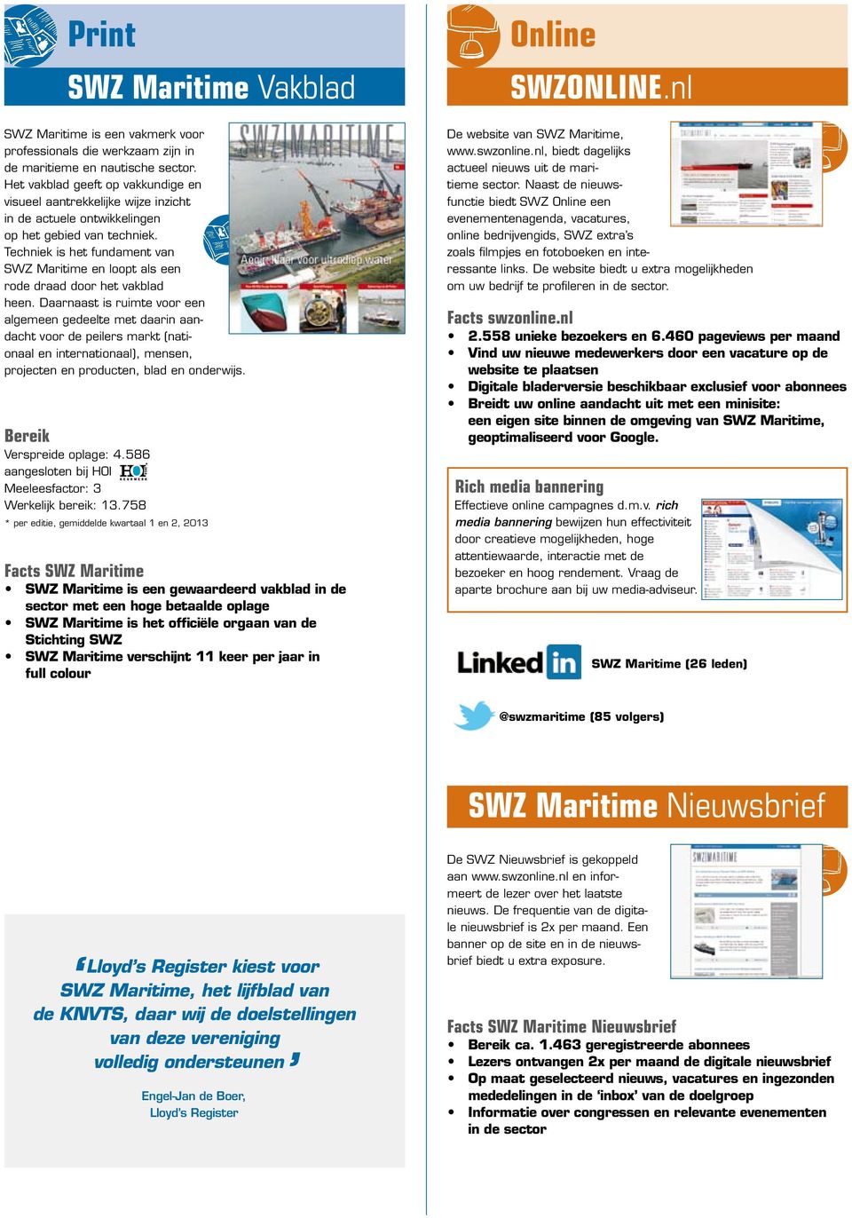 Techniek is het fundament van SWZ Maritime en loopt als een rode draad door het vakblad heen.