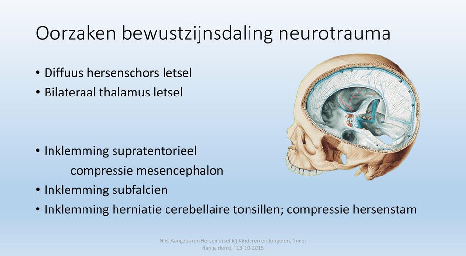 supratentorieel compressie mesencephalon Inklemming