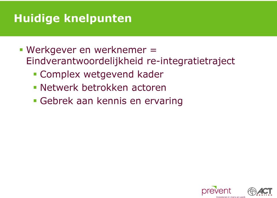 re-integratietraject Complex wetgevend