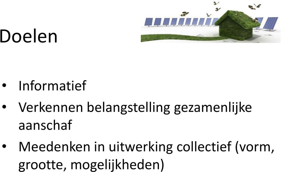 aanschaf Meedenken in uitwerking