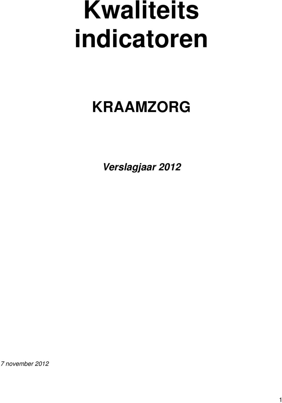 KRAAMZORG