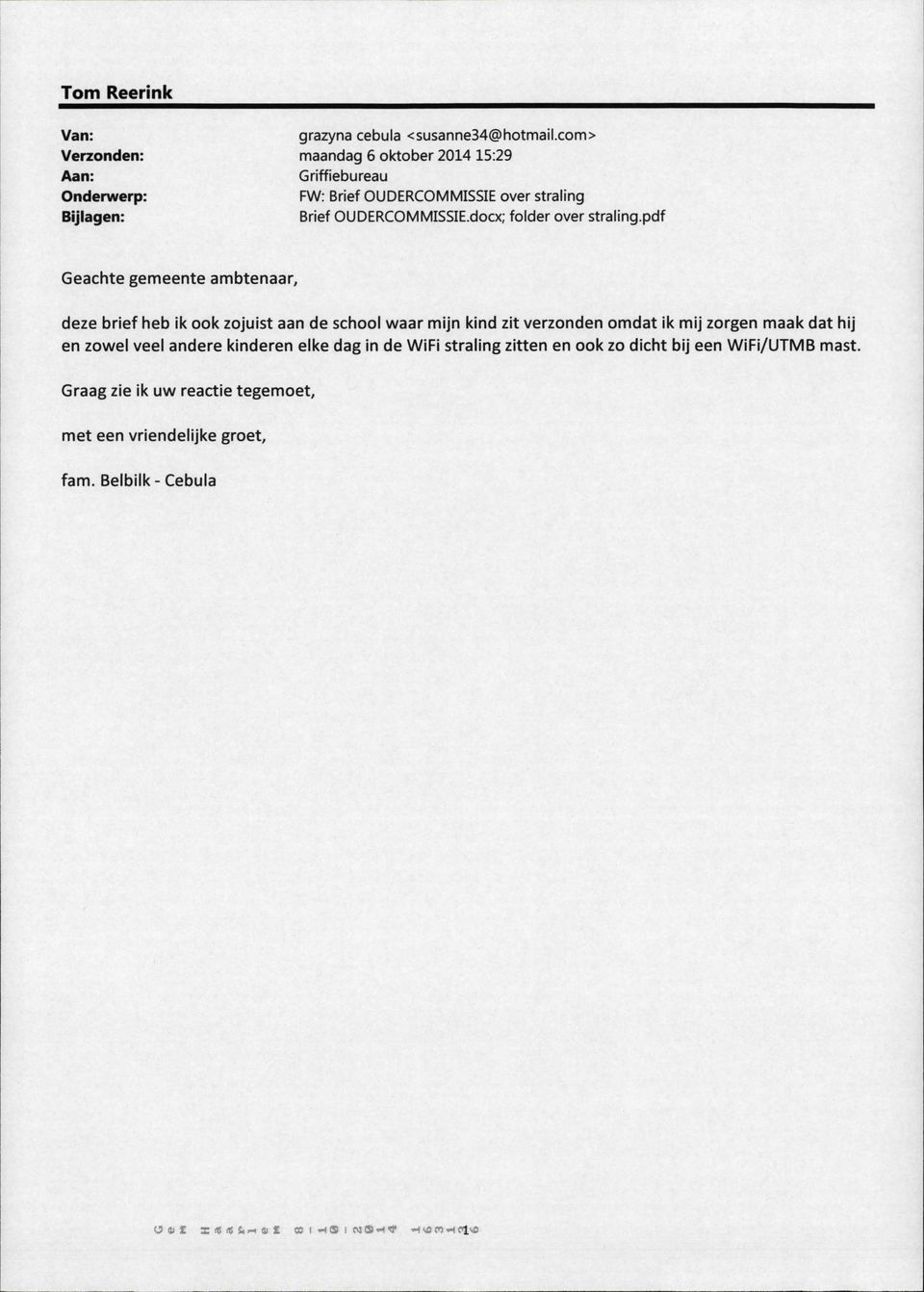 pdf Geachte gemeente ambtenaar, deze brief heb ik ook zojuist aan de school waar mijn kind zit verzonden omdat ik mij zorgen maak dat hij