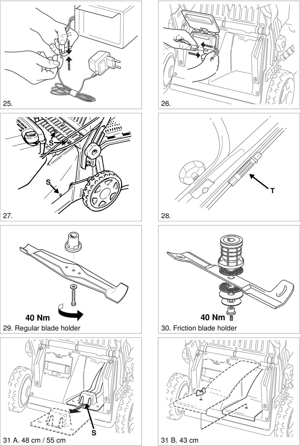 Regular blade holder 40 Nm 30.