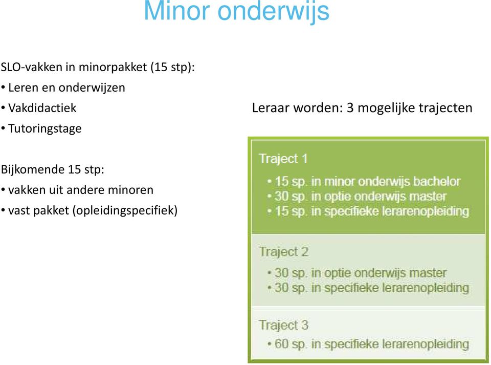 Leraar worden: 3 mogelijke trajecten Bijkomende 15