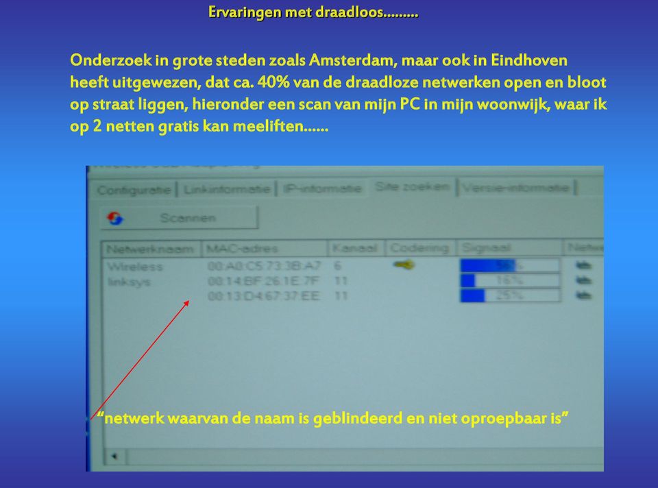 40% van de draadloze netwerken open en bloot op straat liggen, hieronder