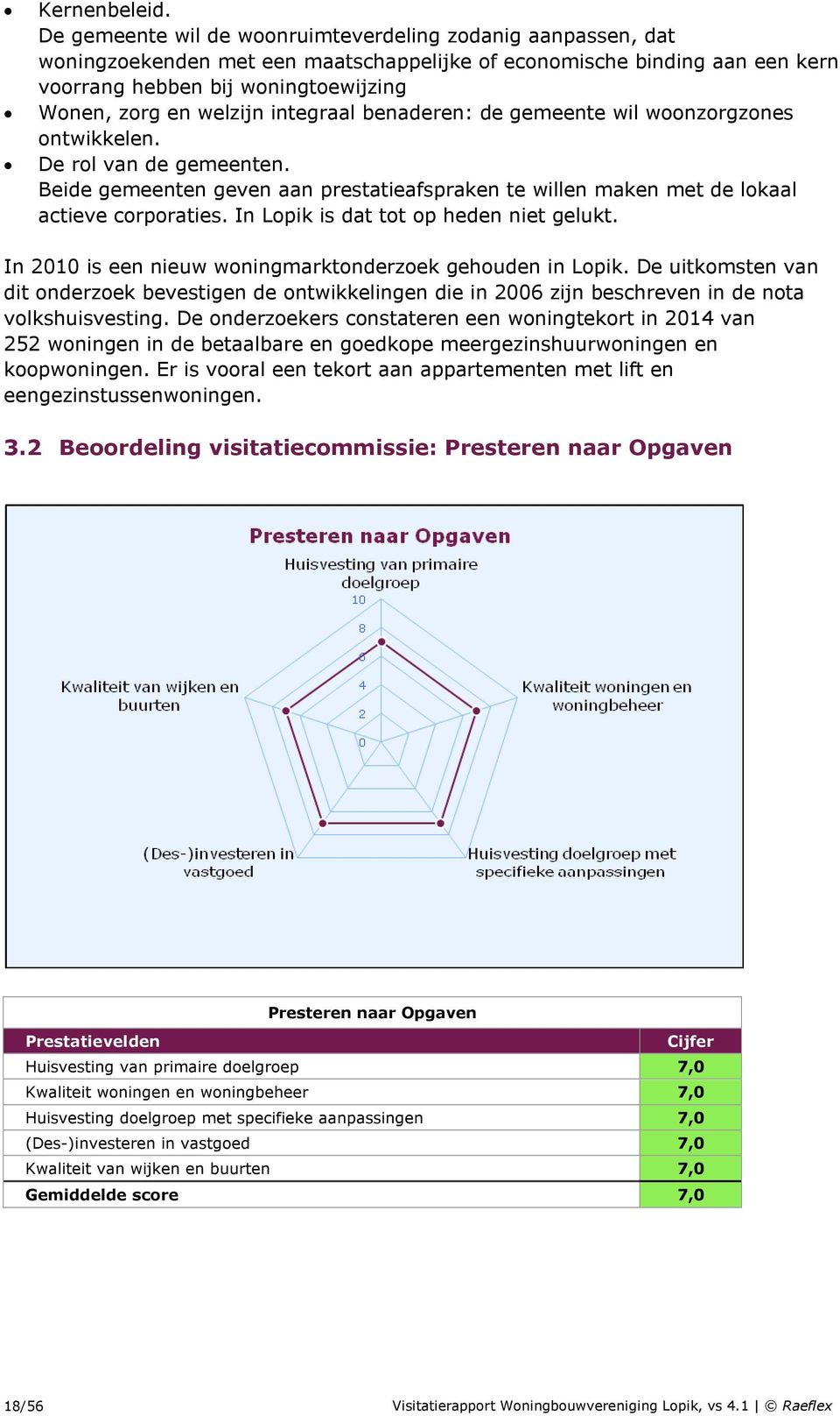 integraal benaderen: de gemeente wil woonzorgzones ontwikkelen. De rol van de gemeenten. Beide gemeenten geven aan prestatieafspraken te willen maken met de lokaal actieve corporaties.