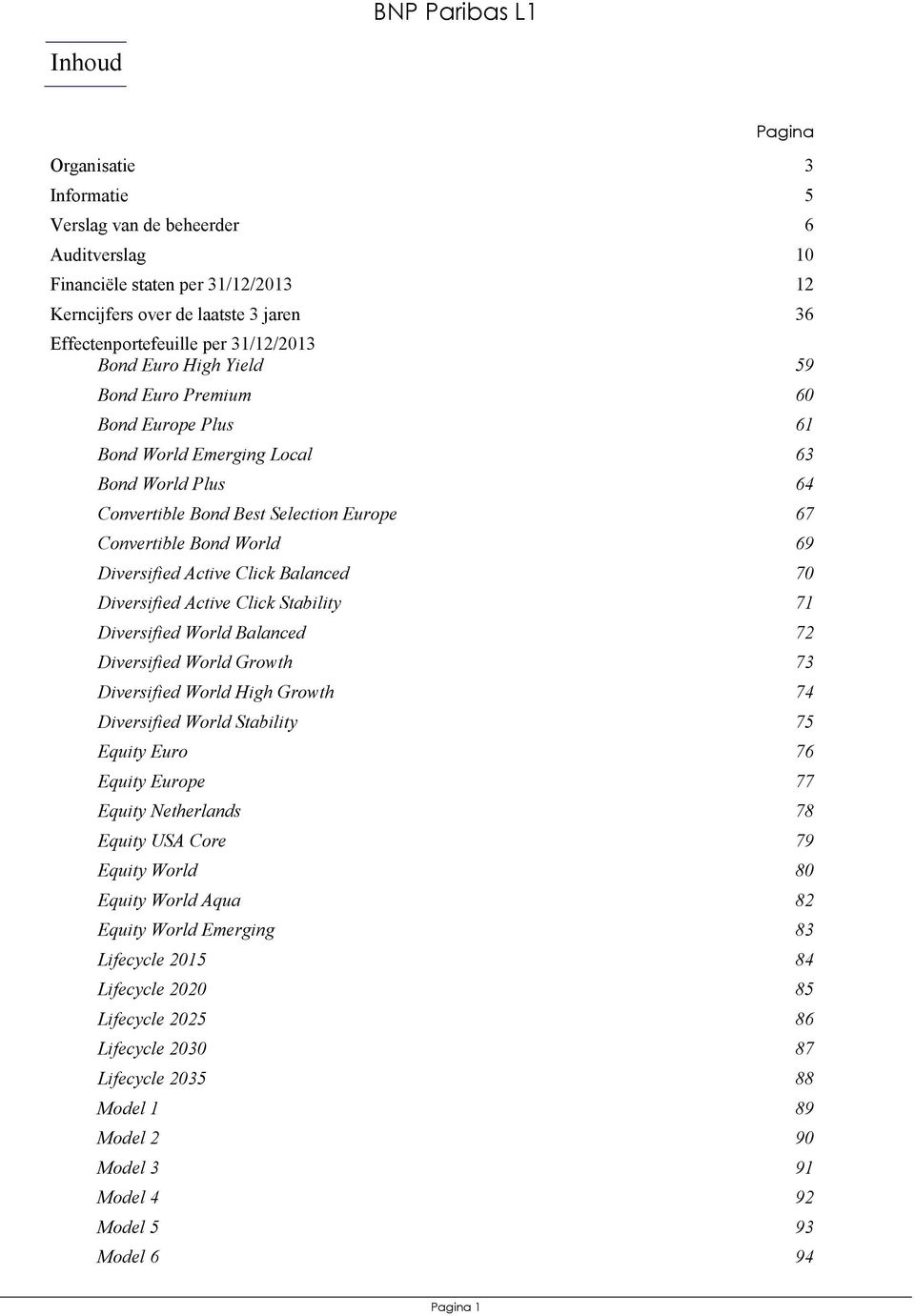 Click Balanced 70 Diversified Active Click Stability 71 Diversified World Balanced 72 Diversified World Growth 73 Diversified World High Growth 74 Diversified World Stability 75 Equity Euro 76 Equity