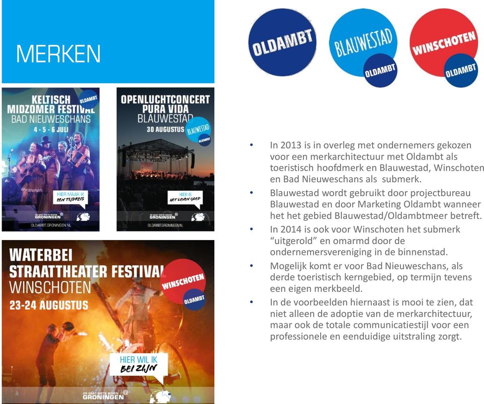In 2014 is ook voor Winschoten het submerk uitgerold en omarmd door de ondernemersvereniging in de binnenstad.