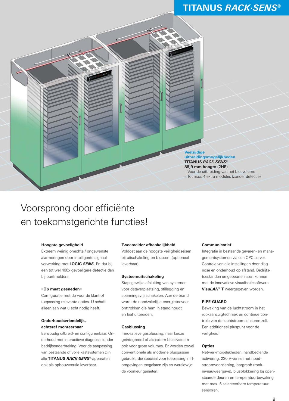 »op maat gesneden«configuratie met de voor de klant of toepassing relevante opties. U schaft alleen aan wat u echt nodig heeft.