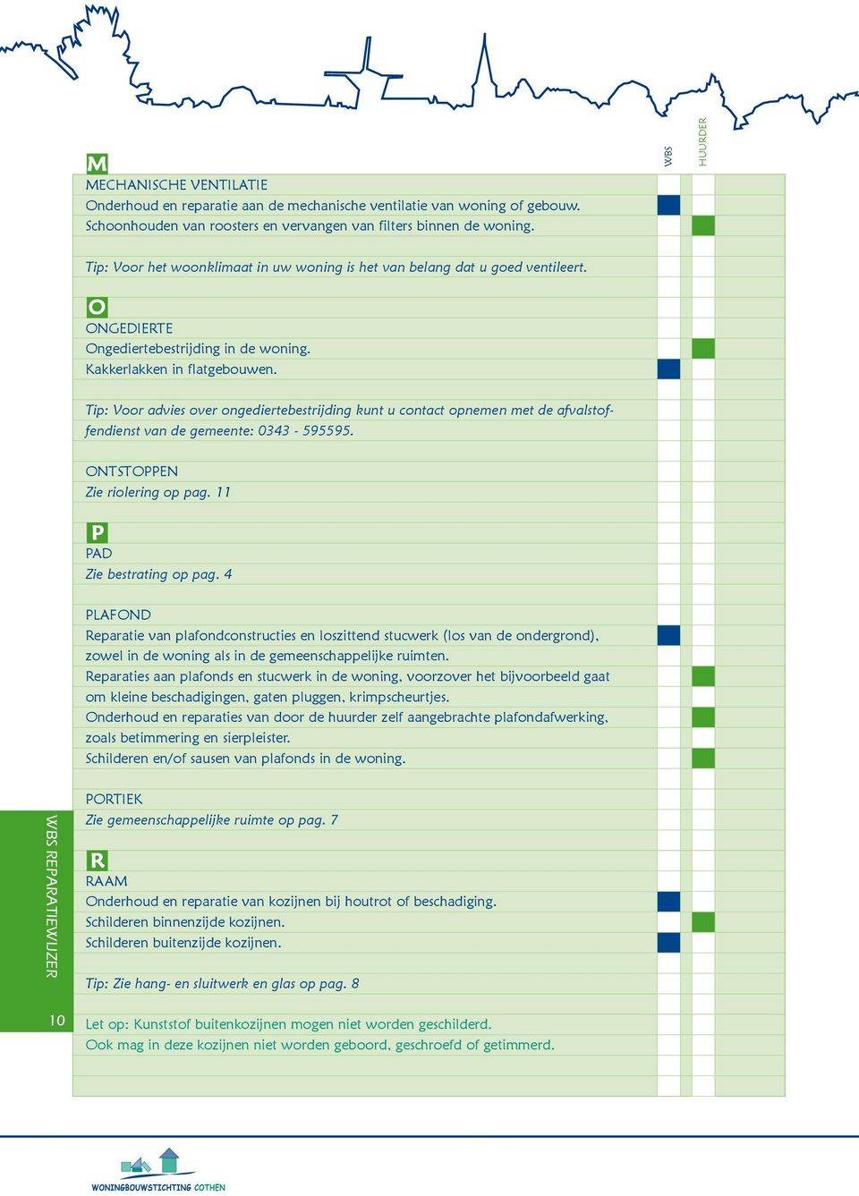 Tip: Voor advies over ongediertebestrijding kunt u contact opnemen met de afvalstoffendienst van de gemeente: 0343-595595. ONTSTOPPEN Zie riolering op pag. 11 P PAD Zie bestrating op pag.