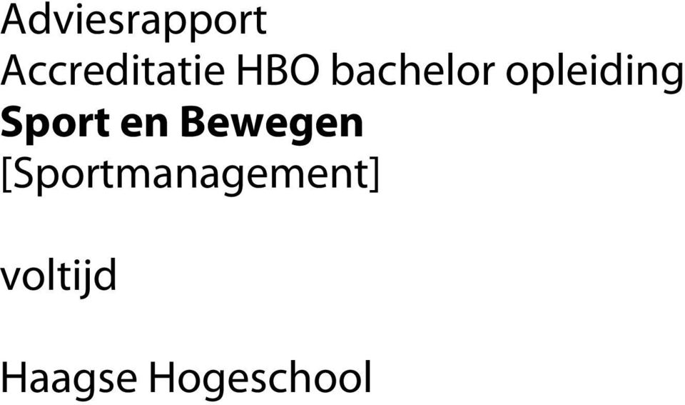 Bewegen SprotmanagementS