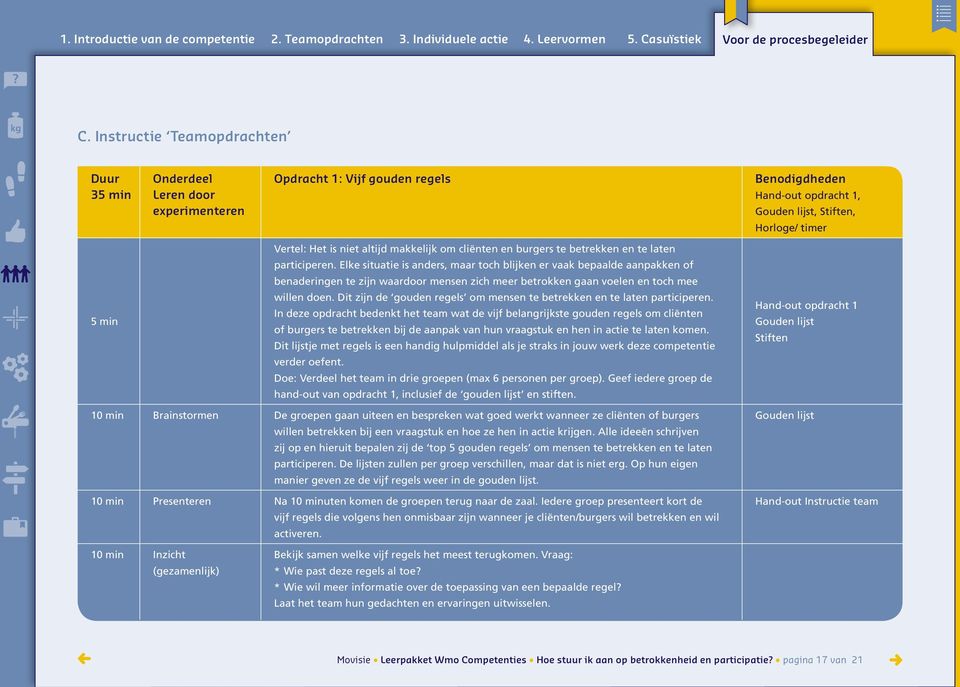 Elke situatie is anders, maar toch blijken er vaak bepaalde aanpakken of benaderingen te zijn waardoor mensen zich meer betrokken gaan voelen en toch mee 5 min willen doen.