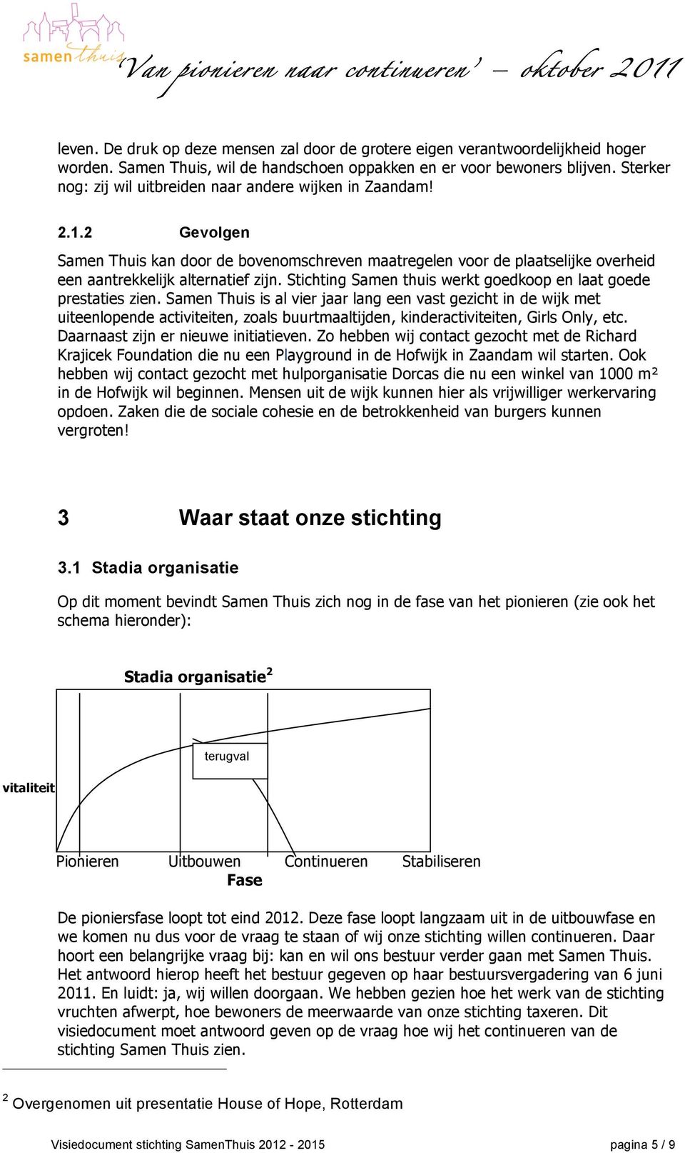 Stichting Samen thuis werkt goedkoop en laat goede prestaties zien.