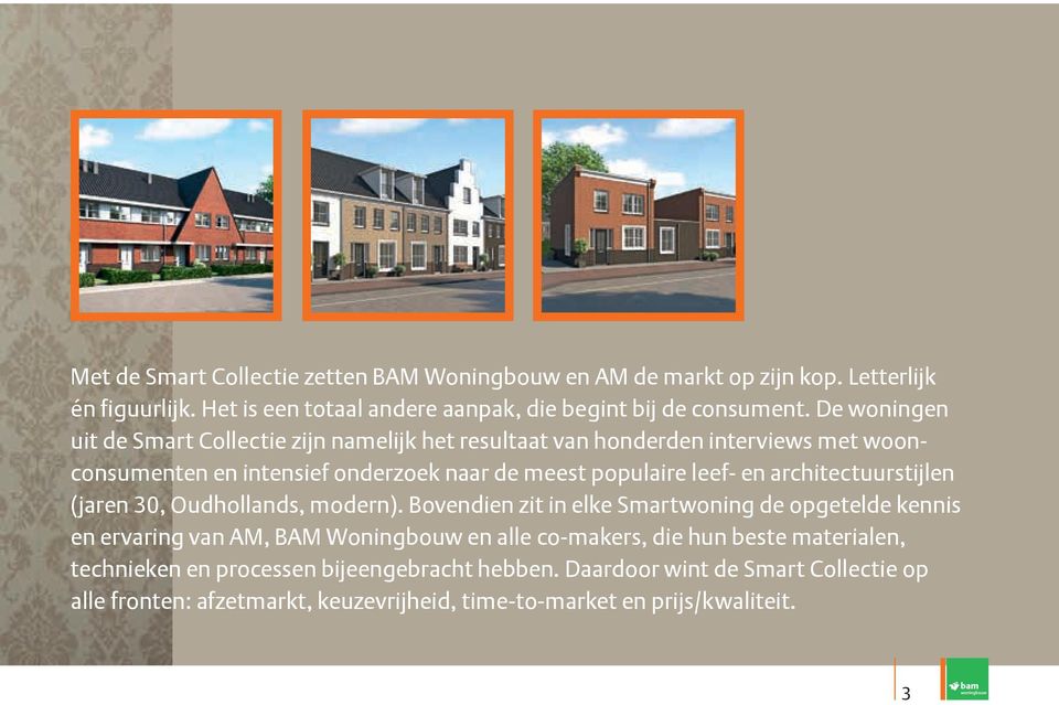 architectuurstijlen (jaren 30, Oudhollands, modern).