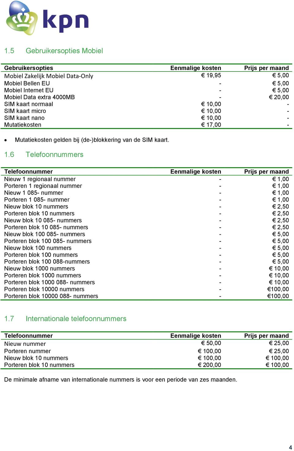 ,00 - SIM kaart micro 10