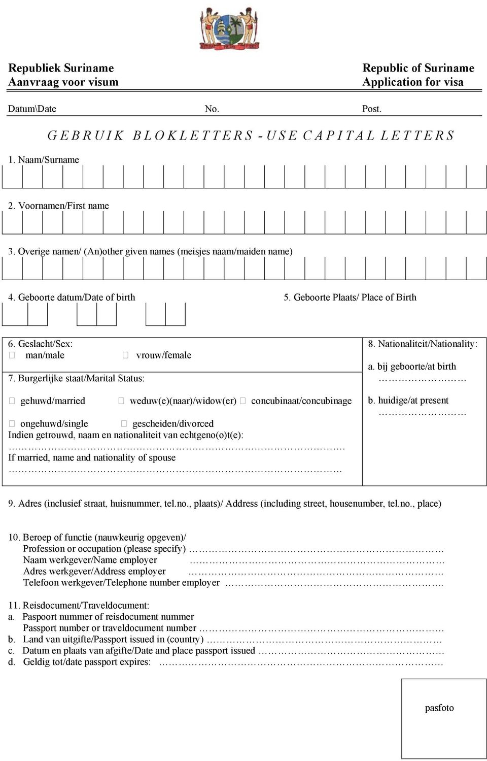 Burgerlijke staat/marital Status: gehuwd/married weduw(e)(naar)/widow(er) concubinaat/concubinage ongehuwd/single gescheiden/divorced Indien getrouwd, naam en nationaliteit van echtgeno(o)t(e):.