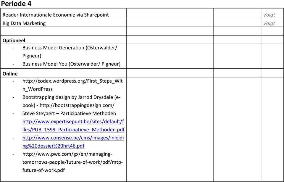 org/first_steps_wit h_wordpress Bootstrapping design by Jarrod Drysdale (e- book) http://bootstrappingdesign.