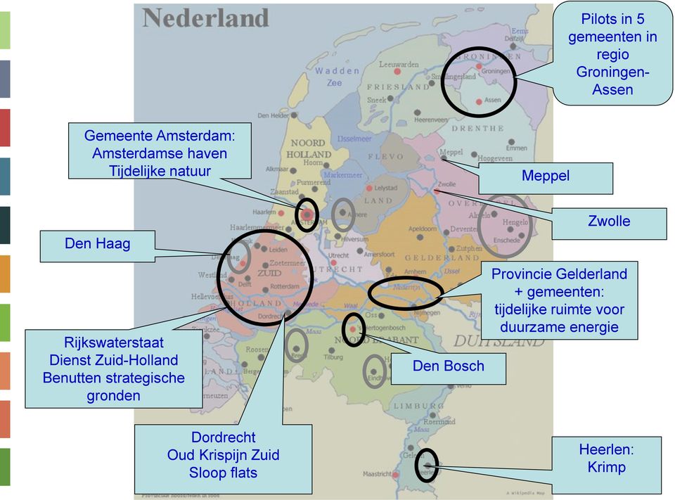 Benutten strategische gronden Den Bosch Zwolle Provincie Gelderland + gemeenten: