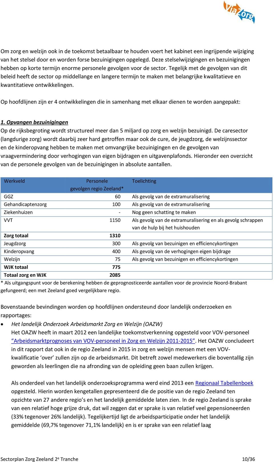 Tegelijk met de gevolgen van dit beleid heeft de sector op middellange en langere termijn te maken met belangrijke kwalitatieve en kwantitatieve ontwikkelingen.