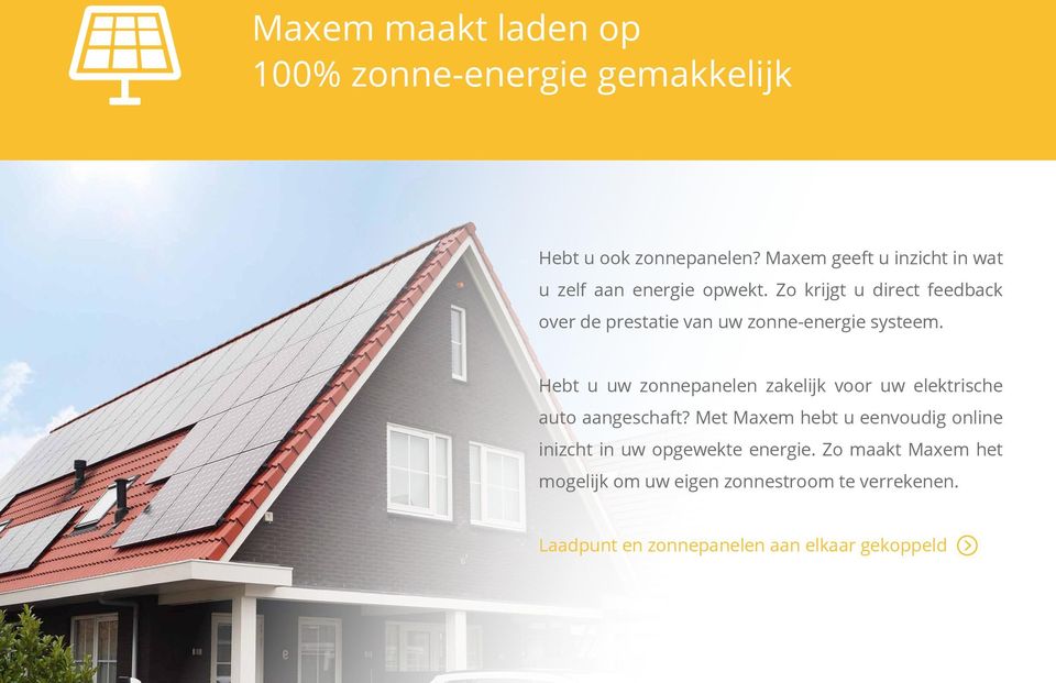 Zo krijgt u direct feedback over de prestatie van uw zonne-energie systeem.