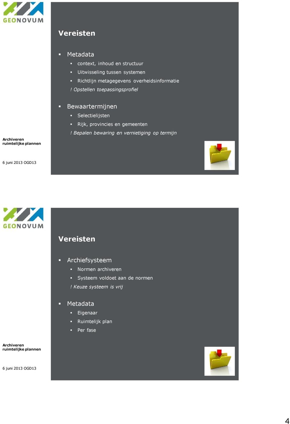 Opstellen toepassingsprofiel Bewaartermijnen Selectielijsten Rijk, provincies en gemeenten!