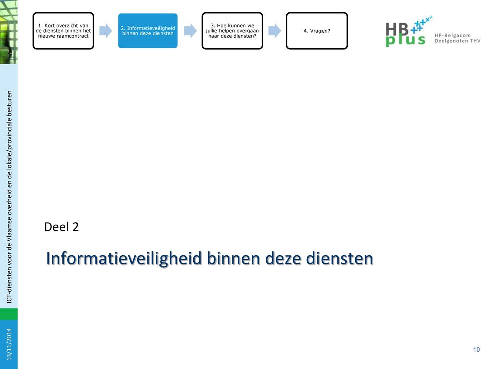 Informatieveiligheid binnen deze diensten 3.