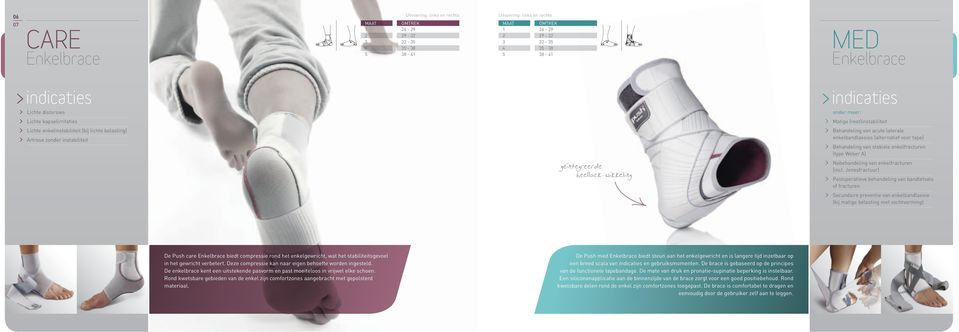 enkelfracturen (type Weber A) > Nabehandeling van enkelfracturen (incl.