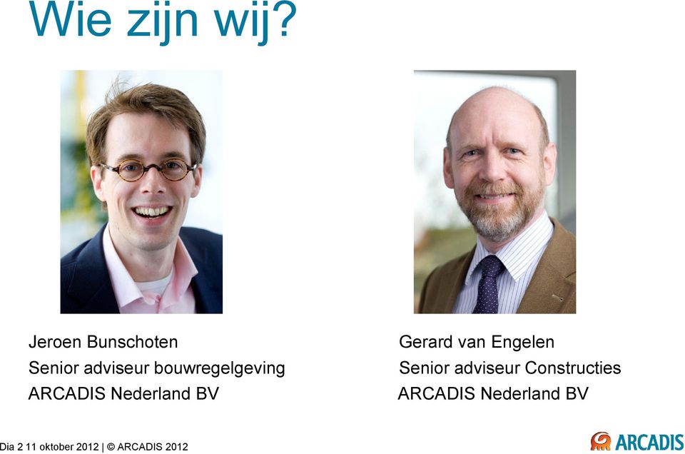 bouwregelgeving ARCADIS Nederland BV Gerard