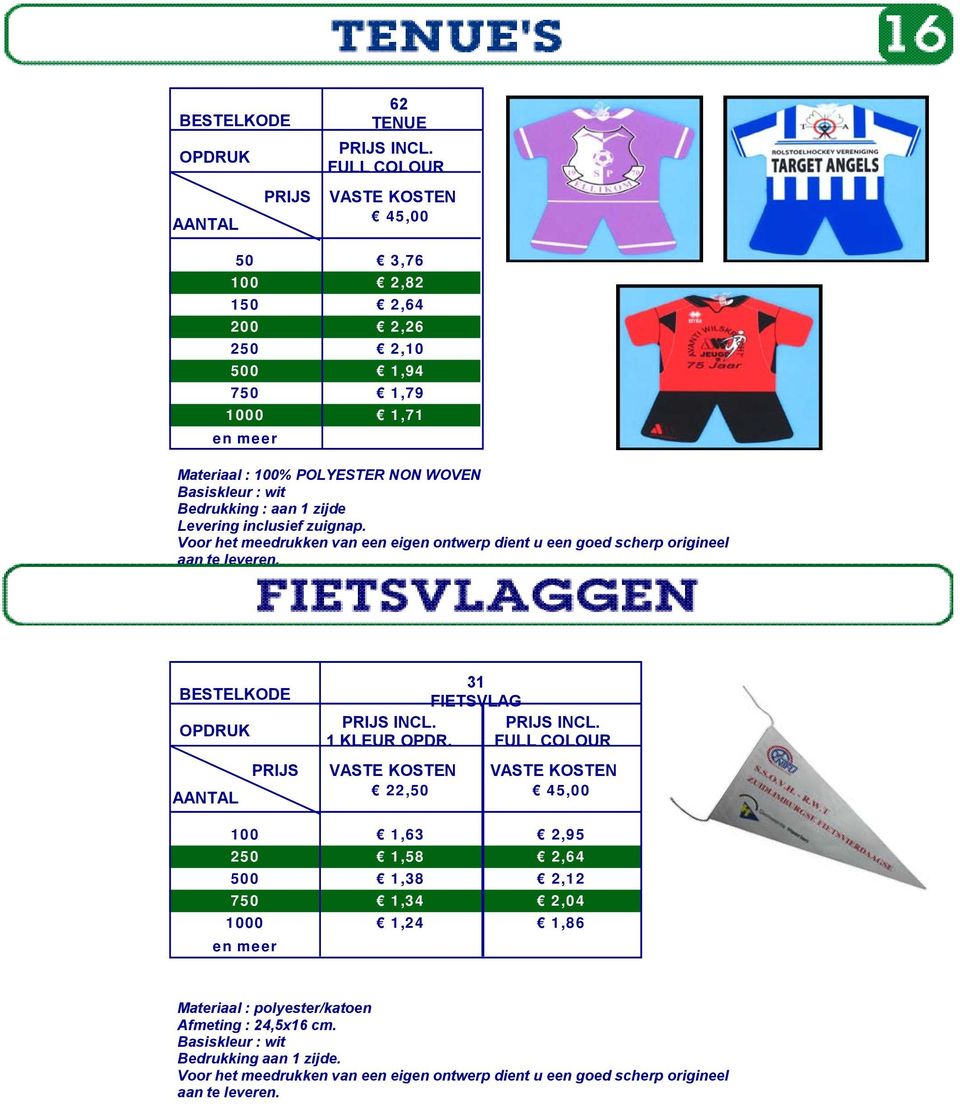 BESTELKODE VASTE KOSTEN VASTE KOSTEN 22,50 45,00 100 1,63 2,95 250 1,58 2,64 500 1,38 2,12 750 1,34 2,04 1000 1,24 1,86 OPDR.