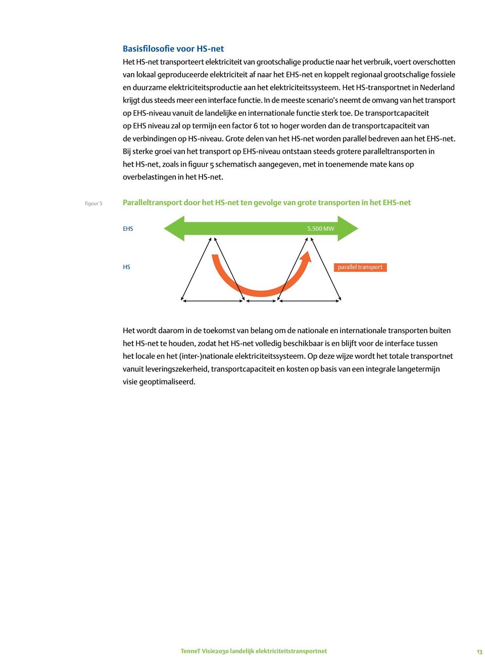 In de meeste scenario s neemt de omvang van het transport op EHS-niveau vanuit de landelijke en internationale functie sterk toe.