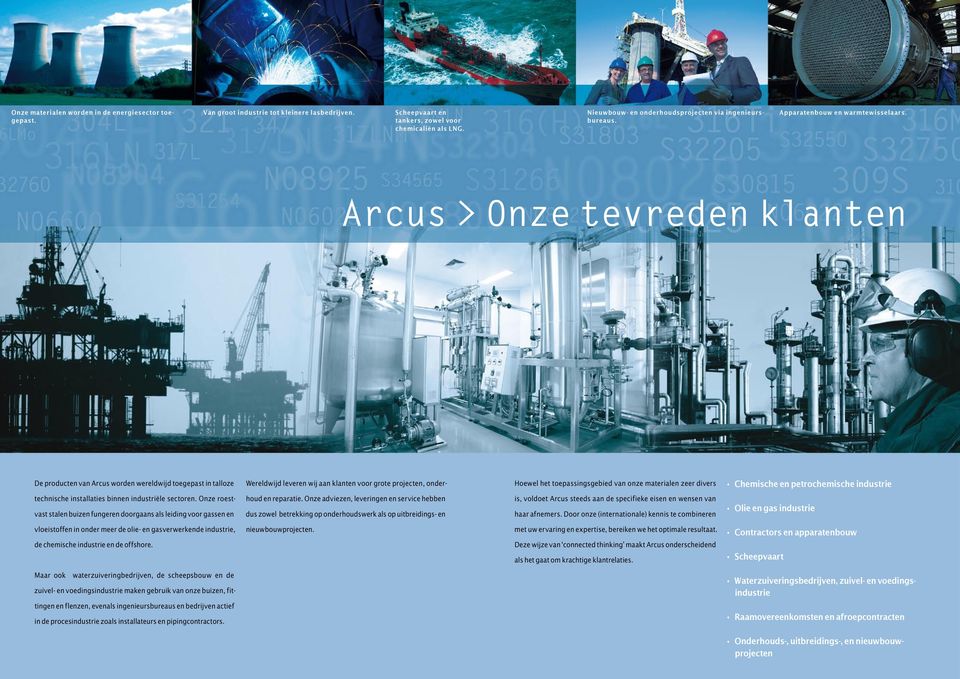 Arcus > Onze tevreden klanten De producten van Arcus worden wereldwijd toegepast in talloze Wereldwijd leveren wij aan klanten voor grote projecten, onder Hoewel het toepassingsgebied van onze