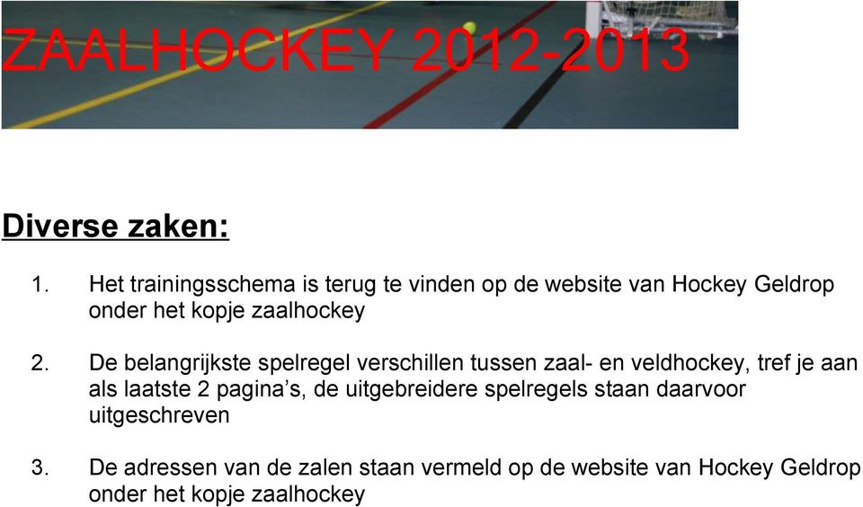 zaalhockey 2.