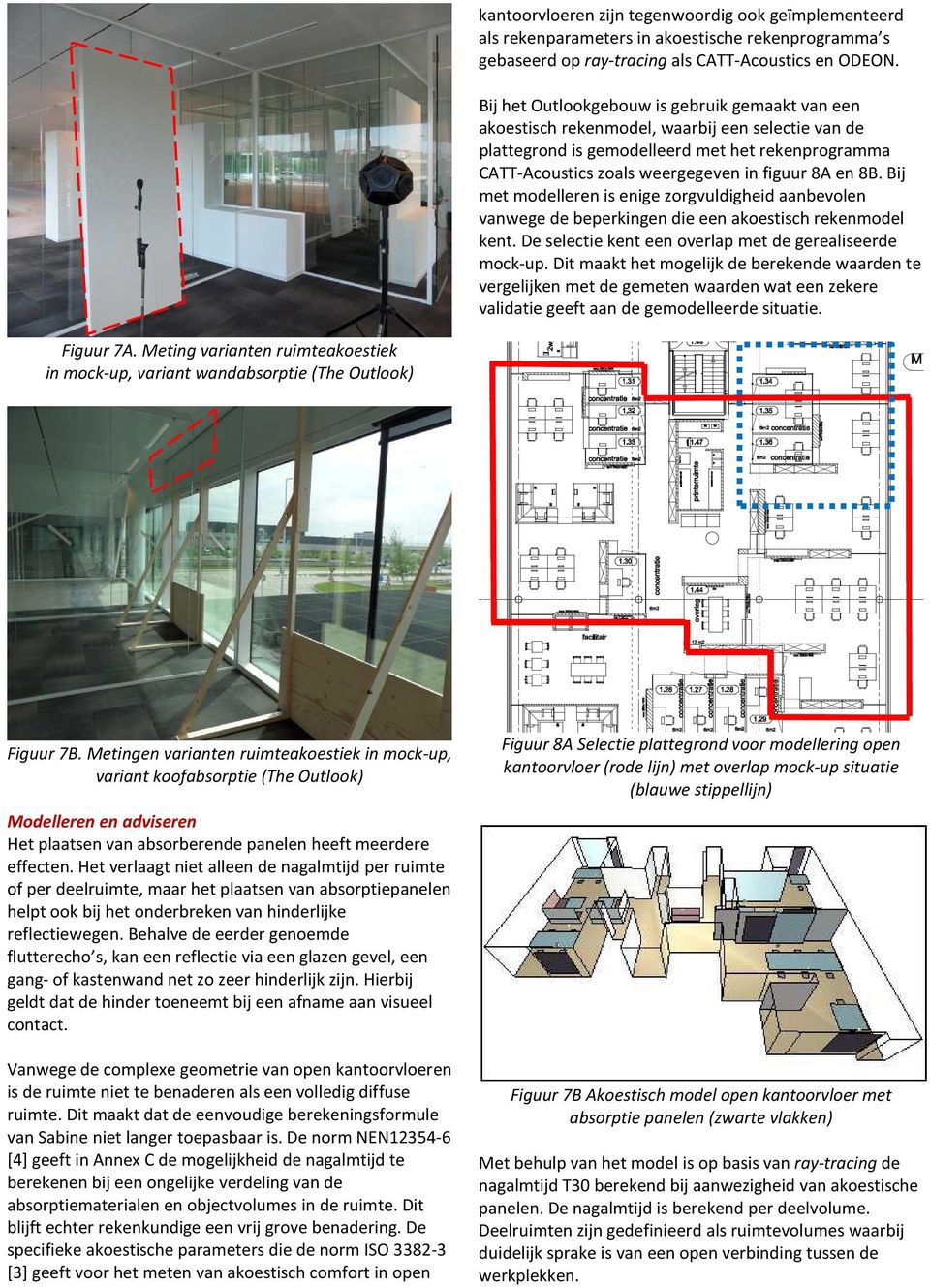 8B. Bij met modelleren is enige zorgvuldigheid aanbevolen vanwege de beperkingen die een akoestisch rekenmodel kent. De selectie kent een overlap met de gerealiseerde mock-up.