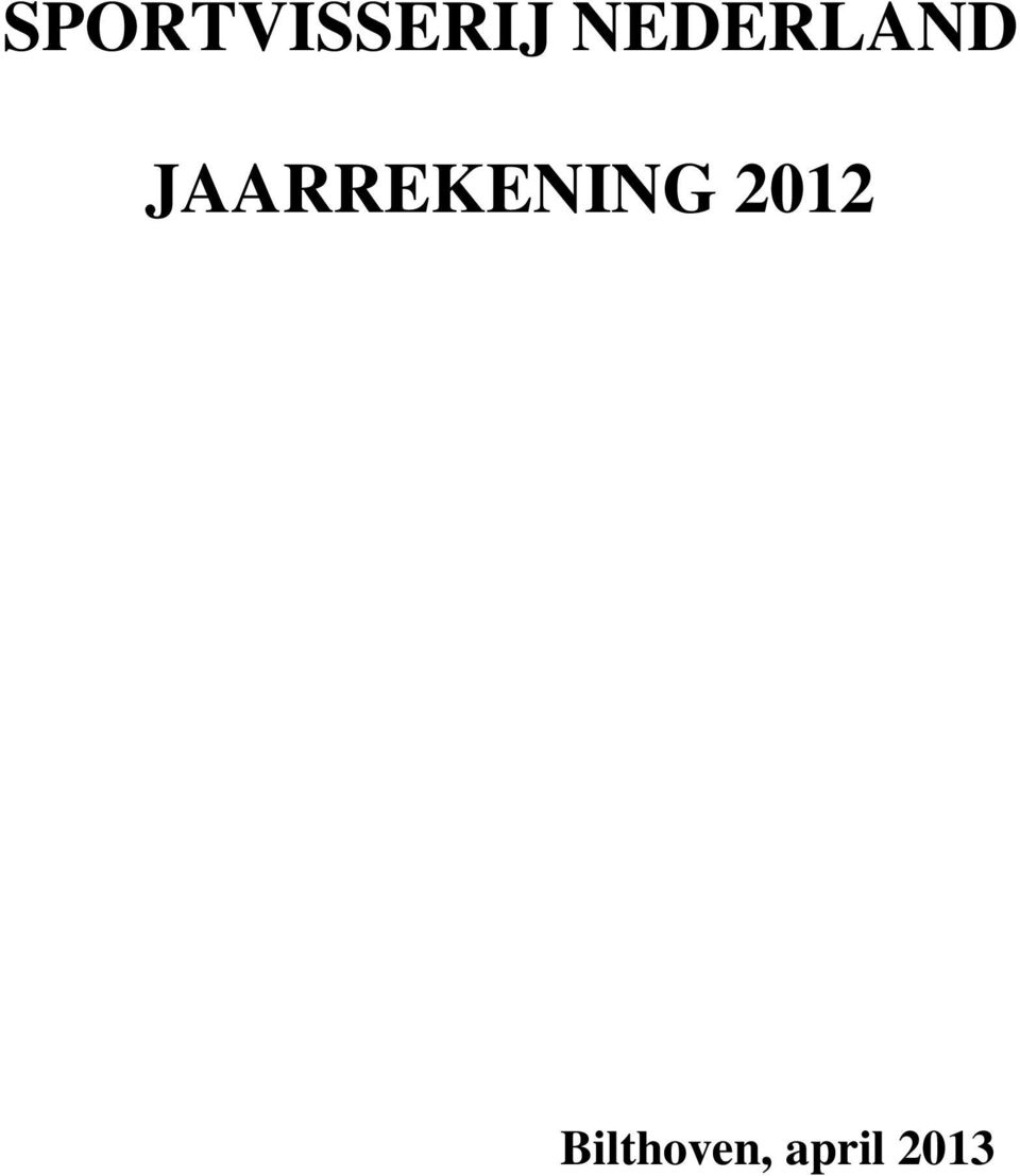 JAARREKENING