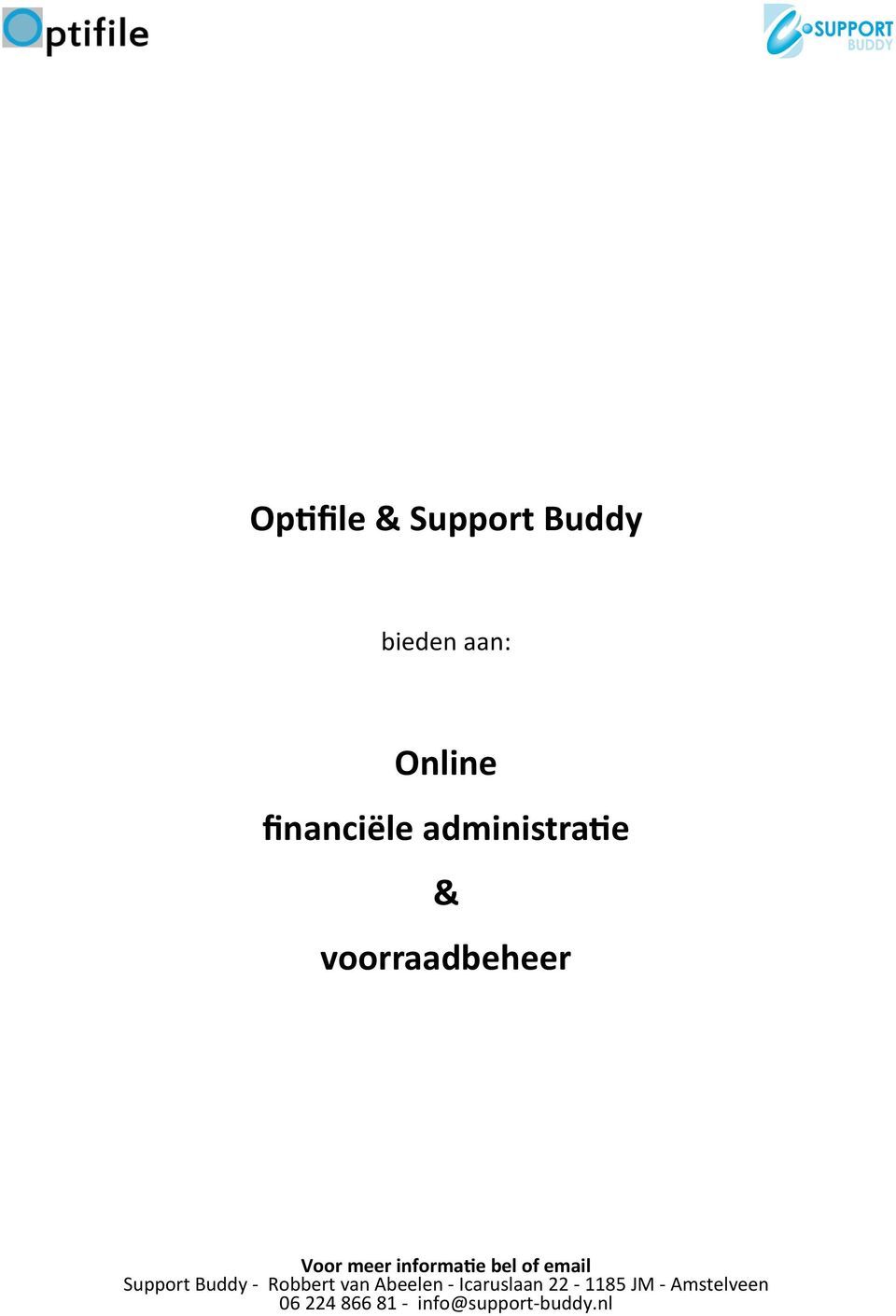 of email Support Buddy - Robbert van Abeelen - Icaruslaan