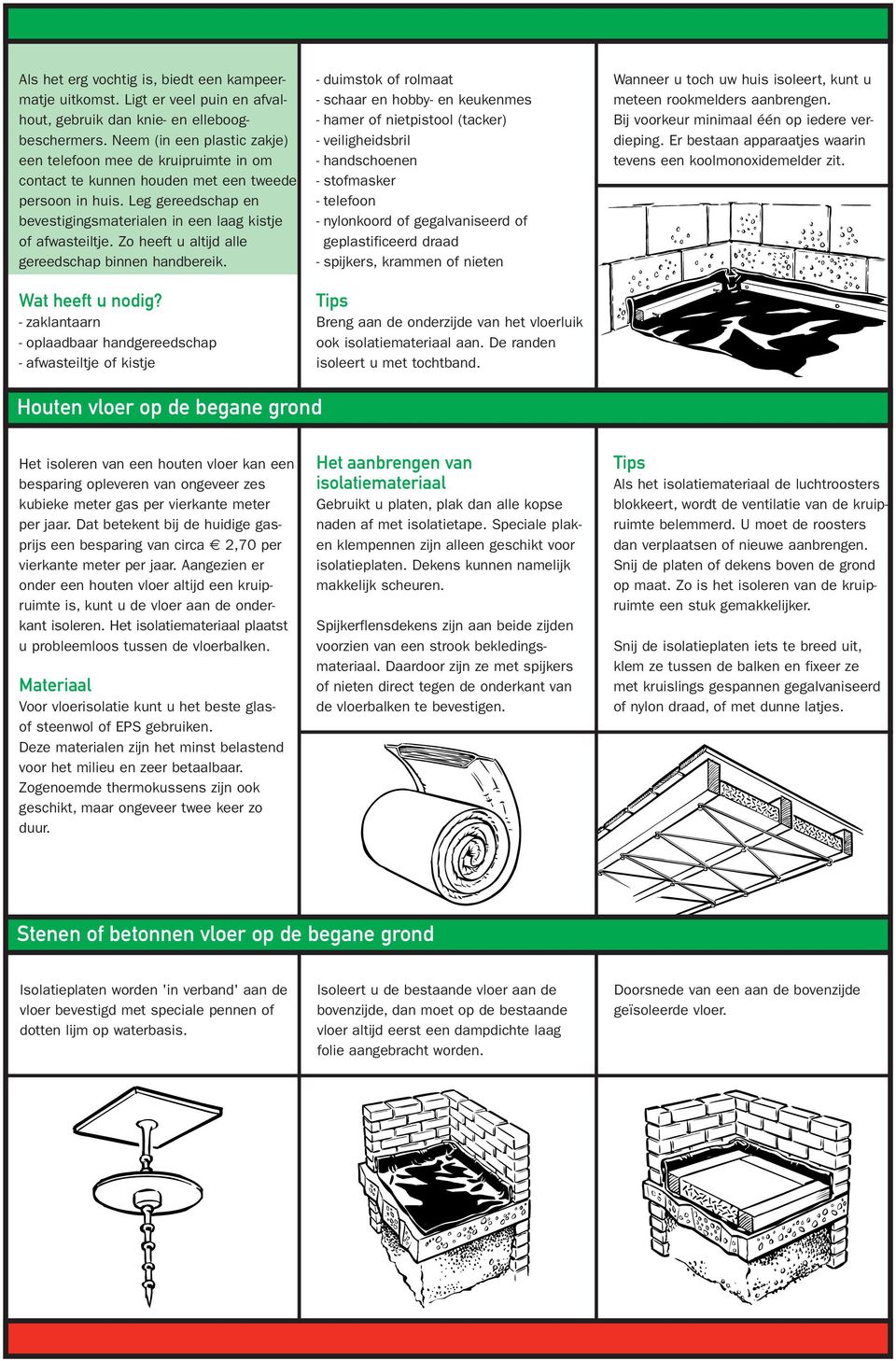 Zo heeft u altijd alle gereedschap binnen handbereik. Wat heeft u nodig?