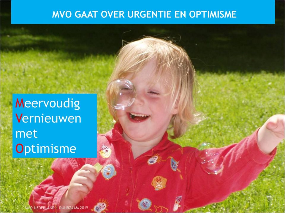 Vernieuwen met Optimisme