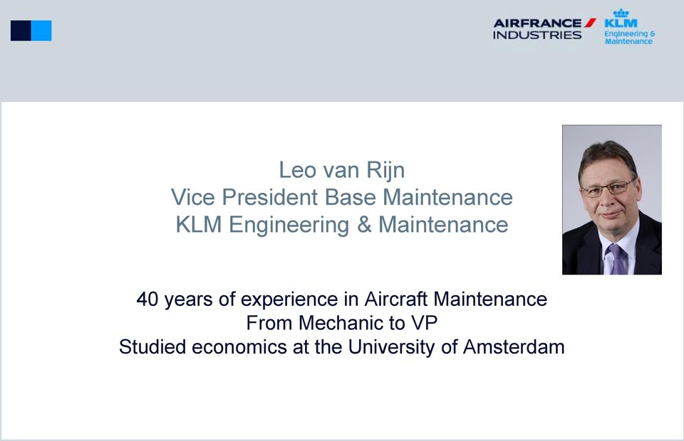experience in Aircraft Maintenance From