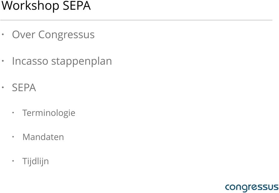 stappenplan SEPA